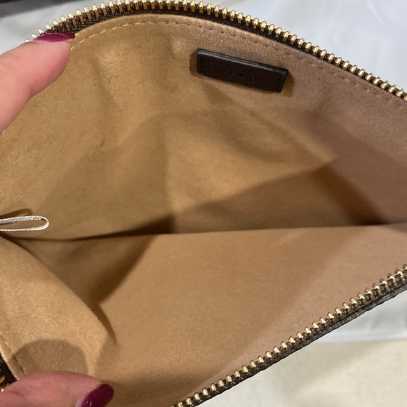 Jimmy Choo Nine2Five E/W Leather Tote + Pouch - Picture 10 of 15